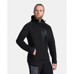 Męska lekka kurtka softshell Kilpi BELTRA-M. Czarne kurtki męskie Kilpi, m, bez wzorów, z softshellu, bez kaptura, trekkingowe. Za 370.41 zł.