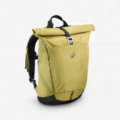 Plecak turystyczny Quechua NH500 Escape Rolltop 16+4 litry. Zielone plecaki męskie QUECHUA, bez wzorów, sportowe. Za 129.99 zł.
