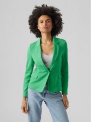 Vero Moda Marynarka Julia 10154123 Zielony Regular Fit. Zielone marynarki i żakiety damskie Vero Moda, bez wzorów, z bawełny, bez kołnierzyka, bez ramiączek. Za 199.99 zł.