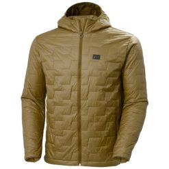 Kurtka narciarska z kapturem Helly Hansen Lifaloft. Brązowe kurtki sportowe męskie Helly Hansen, s, bez wzorów, z poliamidu, z kapturem, narciarskie, primaloft. Za 937.00 zł.