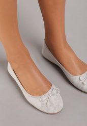 Szare Balerinki Sthugnaela. Szare balerinki damskie Renee, bez wzorów, eleganckie, bez obcasa, na płaskiej podeszwie, bez zapięcia. Za 39.99 zł.
