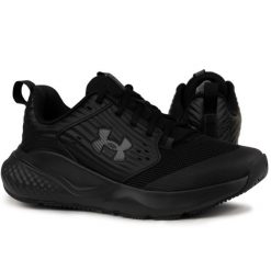 Buty męskie sportowe na siłownię Under Armour UA Charged Commit TR 4. Czarne buty sportowe męskie Under Armour, bez wzorów, bez zapięcia, na fitness i siłownię. Za 235.54 zł.