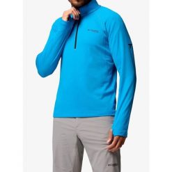 Bluza z zamkiem męska Columbia DriVenture Half Zip. Niebieskie bluzy męskie Columbia, m, bez wzorów, sportowe, bez ramiączek, bez kaptura. Za 329.99 zł.