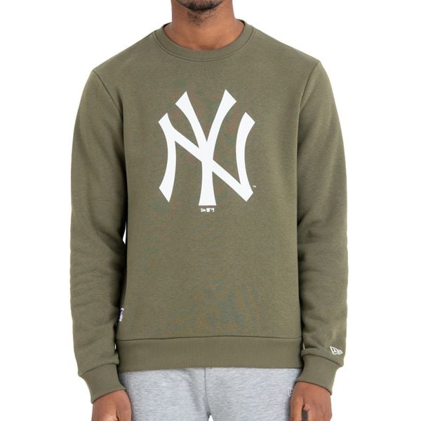 Bluza New Era New York Yankees Crew Neck. Białe bluzy męskie New Era, s, bez wzorów, sportowe, bez ramiączek, bez kaptura. Za 215.85 zł.