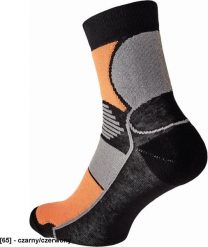 CERVA KNOXFIELD BASIC - skarpety - czarny/czerwony - r. r.45. Czarne bielizna sportowa damska CERVA, bez wzorów. Za 15.25 zł.