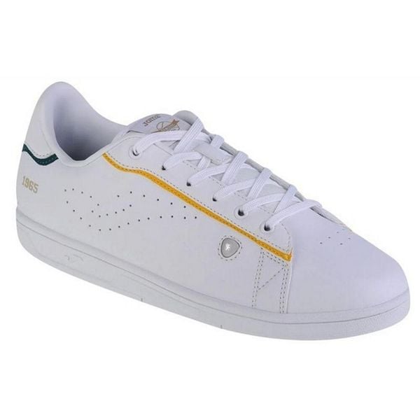 Trampki Męskie Logo Classic. Białe trampki męskie Joma, bez wzorów, z gumy, klasyczne, bez zapięcia. Za 169.99 zł.