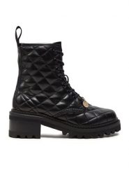 See By Chloé Botki SB41062A Czarny. Czarne botki damskie See By Chloé, bez wzorów, ze skóry, bez obcasa, na słupku, bez zapięcia. Za 1,889.00 zł.