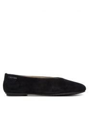 Calvin Klein Baleriny Ballerina Round Hw Sue HW0HW02565 Czarny. Czarne balerinki damskie Calvin Klein, bez wzorów, ze skóry, bez obcasa, bez zapięcia. Za 309.99 zł.
