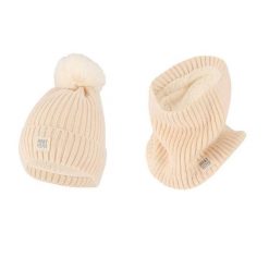 Zestaw termiczny damski – Czapka/ocieplacz na szyję – Off White – Jeden rozmiar. Białe czapki damskie HEAT KEEPER, bez wzorów, z materiału. Za 207.04 zł.