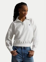 Polo Ralph Lauren Bluza 211B18685006 Biały Regular Fit. Białe bluzy damskie Polo Ralph Lauren, xl, bez wzorów, z bawełny, bez ramiączek, bez kaptura. Za 859.99 zł.