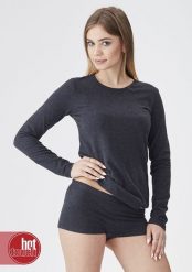 Key KOSZULKA KEY LVD-729/1 HOT TOUCH (kolor szary jasny, rozmiar L). Szare bluzki damskie Key, l, bez wzorów, bez kołnierzyka, bez ramiączek. Za 127.90 zł.