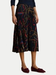 LAUREN RALPH LAUREN Spódnica plisowana 200P03550001 Granatowy Regular Fit. Niebieskie spódnice damskie Lauren Ralph Lauren, bez wzorów, z syntetyku, plisowane. Za 1,299.00 zł.