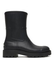 Calvin Klein Jeans Kalosze Mid Rainboot YW0YW02004 Czarny. Czarne kalosze damskie Calvin Klein Jeans, bez wzorów, z gumy, bez zapięcia. Za 419.99 zł.