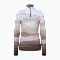 Bluza termoaktywna damska BOGNER FIRE+ICE Ilvy 3. Brązowe bluzy damskie s, bez wzorów, z elastanu, sportowe, bez ramiączek, bez kaptura. Za 649.99 zł.