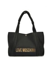 LOVE MOSCHINO Torebka JC4244PP0OKD0000 Czarny. Czarne shopperki damskie Love Moschino, bez wzorów, ze skóry, bez dodatków. Za 925.99 zł.