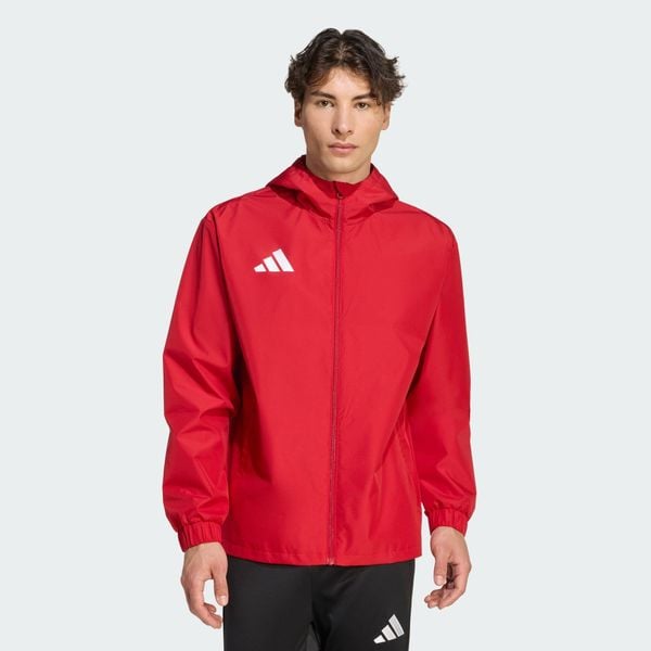 Kurtka Entrada26 All Weather. Białe kurtki męskie Adidas, l, bez wzorów, z materiału, klasyczne, z kapturem. Za 259.00 zł.