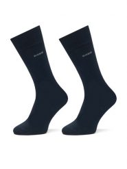 BOSS Skarpety długie 2P RS Tom 50534901 Granatowy. Niebieskie skarpety męskie Boss, bez wzorów, z bawełny. Za 79.99 zł.