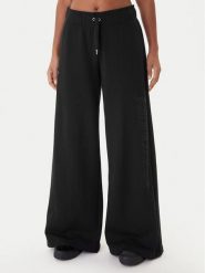 Juicy Couture Spodnie dresowe Annen JCWBJ225320 Czarny Wide Leg. Czarne spodnie dresowe damskie Juicy Couture, bez wzorów, z bawełny. Za 349.99 zł.