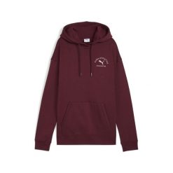 Damska bluza z kapturem PUMA Class o luźnym kroju PUMA Ruby Shimmer Red. Czerwone bluzy damskie Puma, bez wzorów, sportowe, bez ramiączek, z kapturem. Za 269.00 zł.