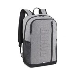 Plecak PUMA S PUMA Medium Gray Heather. Szare plecaki damskie Puma, bez wzorów, sportowe. Za 159.00 zł.