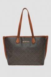 VALENTINO Brązowa damska shopperka Lady Re. Brązowe shopperki damskie Valentino by Mario Valentino, bez wzorów, ze skóry ekologicznej, bez dodatków. W wyprzedaży za 670.99 zł.