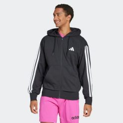Bluza z kapturem męska ADIDAS. Bluzy męskie Adidas, l, bez wzorów, z bawełny, z kapturem, na fitness i siłownię. Za 269.99 zł.