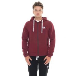 Bluza Herren Winter-Kapuzens z logo Reißverschluss, mała Leone 1947 Logo. Czerwone bluzy męskie LEONE 1947 APPAREL, bez wzorów, z bawełny, sportowe, bez ramiączek, bez kaptura. W wyprzedaży za 206.29 zł.