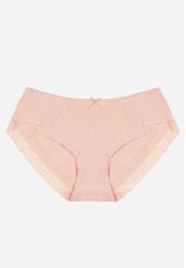 Różowe Bawełniane Majtki o Kroju Fig z Kokardką i Koronką Tamiseth. Czerwone majtki damskie Renee, z bawełny. Za 4.99 zł.