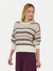 ONLY Sweter Arianne 15285832 Beżowy Regular Fit. Brązowe swetry nierozpinane damskie ONLY, l, bez wzorów, z syntetyku, bez kołnierzyka, bez ramiączek. Za 169.99 zł.