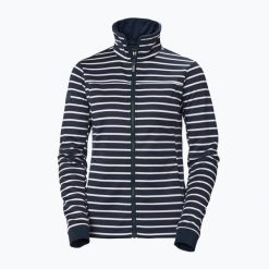 Kurtka żeglarska damska Helly Hansen Crew Fleece. Niebieskie kurtki sportowe damskie Helly Hansen, l, bez wzorów, bez ramiączek, bez kaptura, trekkingowe. Za 600.00 zł.
