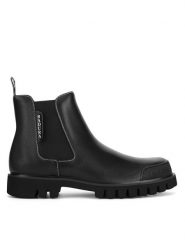 Badura Sztyblety CONNOR-02 124AM Czarny. Czarne botki męskie Badura, bez wzorów, ze skóry, bez obcasa, bez zapięcia. Za 379.99 zł.