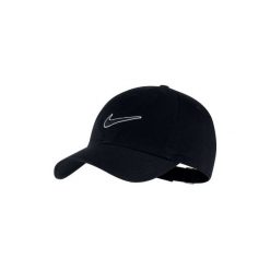 Czapka z daszkiem tenisowa Nike czarna. Czarne czapki damskie Nike, bez wzorów. Za 49.99 zł.