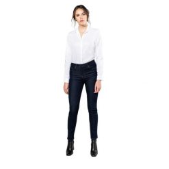 Jeans kobieta Kariban Premium. Niebieskie spodnie dresowe damskie KARIBAN, bez wzorów, z jeansu, sportowe, długie. Za 332.50 zł.