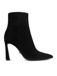 GINO ROSSI Botki EO-GL988A-5-180-1 Czarny. Czarne botki damskie Gino Rossi, bez wzorów, ze skóry, bez obcasa, na szpilce, bez zapięcia. Za 479.99 zł.