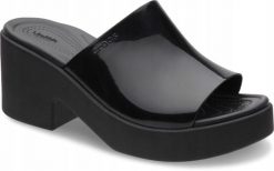 Klapki Dla Dorosłych Crocs Crocs Brooklyn High Shine Heel Slide. Czarne klapki męskie Crocs, bez wzorów, z materiału, bez zapięcia. Za 230.99 zł.