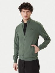 EA7 Emporio Armani Bluza 8NPM31 PJVRZ U7260 Zielony Regular Fit. Zielone bluzy męskie EA7 Emporio Armani, m, bez wzorów, z bawełny, bez ramiączek, bez kaptura. Za 459.99 zł.