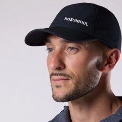 Czapka z daszkiem Rossignol Active. Czarne czapki damskie Rossignol, bez wzorów, sportowe. Za 159.99 zł.