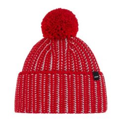 Czapka Eisbar Ronda Pompon MÜ. Czerwone czapki damskie Eisbar, bez wzorów, z wełny. W wyprzedaży za 215.54 zł.