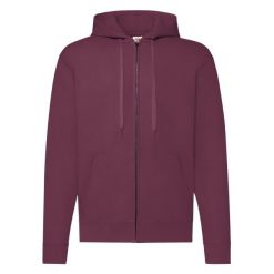 Klasyczna Kurtka Z Kapturem Dla Dorosłych Unisex. Brązowe kurtki sportowe damskie fruit of the loom, xl, bez wzorów, bez ramiączek, z kapturem, trekkingowe. Za 136.99 zł.