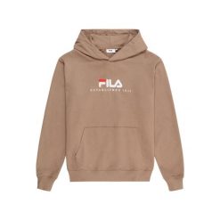 Bluza z kapturem Fila Valsera Regular Logo. Brązowe bluzy damskie Fila, l, bez wzorów, z dresówki, sportowe, bez ramiączek, z kapturem. Za 268.00 zł.