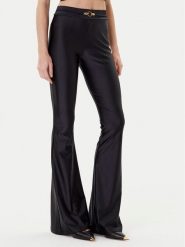 Just Cavalli Legginsy 78PAC101 Czarny Slim Fit. Czarne legginsy damskie Just Cavalli, bez wzorów, z syntetyku. Za 459.99 zł.