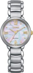 Zegarek Citizen Damski L masa perłowa tarcza 28 mm (EM0927-87Y). Białe zegarki damskie CITIZEN. Za 1,216.99 zł.