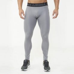 Termoaktywne legginsy treningowe IRONBOY LEG. Szare bielizna sportowa damska Legea, bez wzorów. Za 88.00 zł.