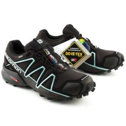 Buty trekkingowe damskie Salomon Speedcross 4 GTX do biegania. Czarne obuwie trekkingowe damskie Salomon, bez zapięcia. Za 325.00 zł.