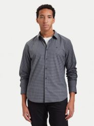 Calvin Klein Koszula Gingham LV04LH100G Granatowy Slim Fit. Niebieskie koszule męskie Calvin Klein, l, bez wzorów, z bawełny, bez kołnierzyka, bez ramiączek. Za 369.99 zł.
