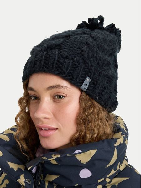 Roxy Czapka ERJHA04160 Czarny. Czarne czapki damskie Roxy, na zimę, bez wzorów. Za 63.99 zł.