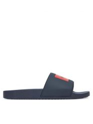 HUGO Klapki Timein Slid 50548061 Granatowy. Niebieskie klapki męskie Hugo, bez wzorów, z tworzywa sztucznego, bez zapięcia. Za 139.99 zł.