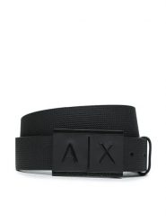 Armani Exchange Pasek 951019 CC507 00020 Czarny. Czarne paski męskie Armani Exchange, ze skóry. Za 325.99 zł.