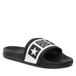 Klapki Big Star Shoes. Czarne klapki damskie BIG STAR SHOES, bez wzorów, retro, bez obcasa, bez zapięcia. Za 60.99 zł.