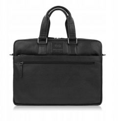 Torba męska na laptopa na ramię i do ręki skórzana czarna Paolo Peruzzi AL-09-BL. Czarne torby na laptopa damskie Paolo Peruzzi, bez wzorów. Za 532.34 zł.